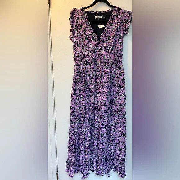 ✨Free the Roses FLORAL RUFFLE DETAIL LONG DRESS - Picture 2 of 10